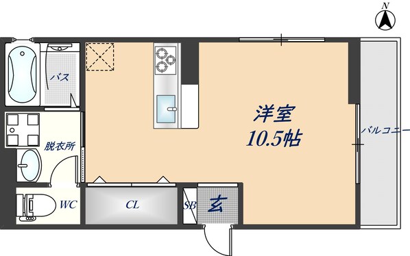 La Pause East Avenueの物件間取画像